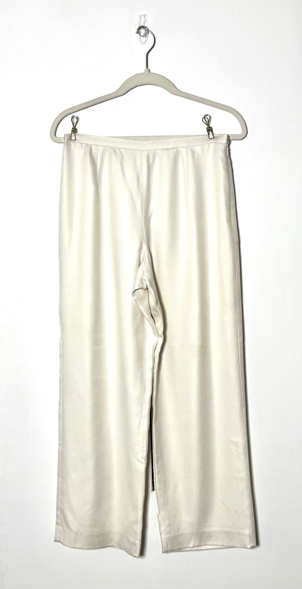 The Ivory Silk Trouser