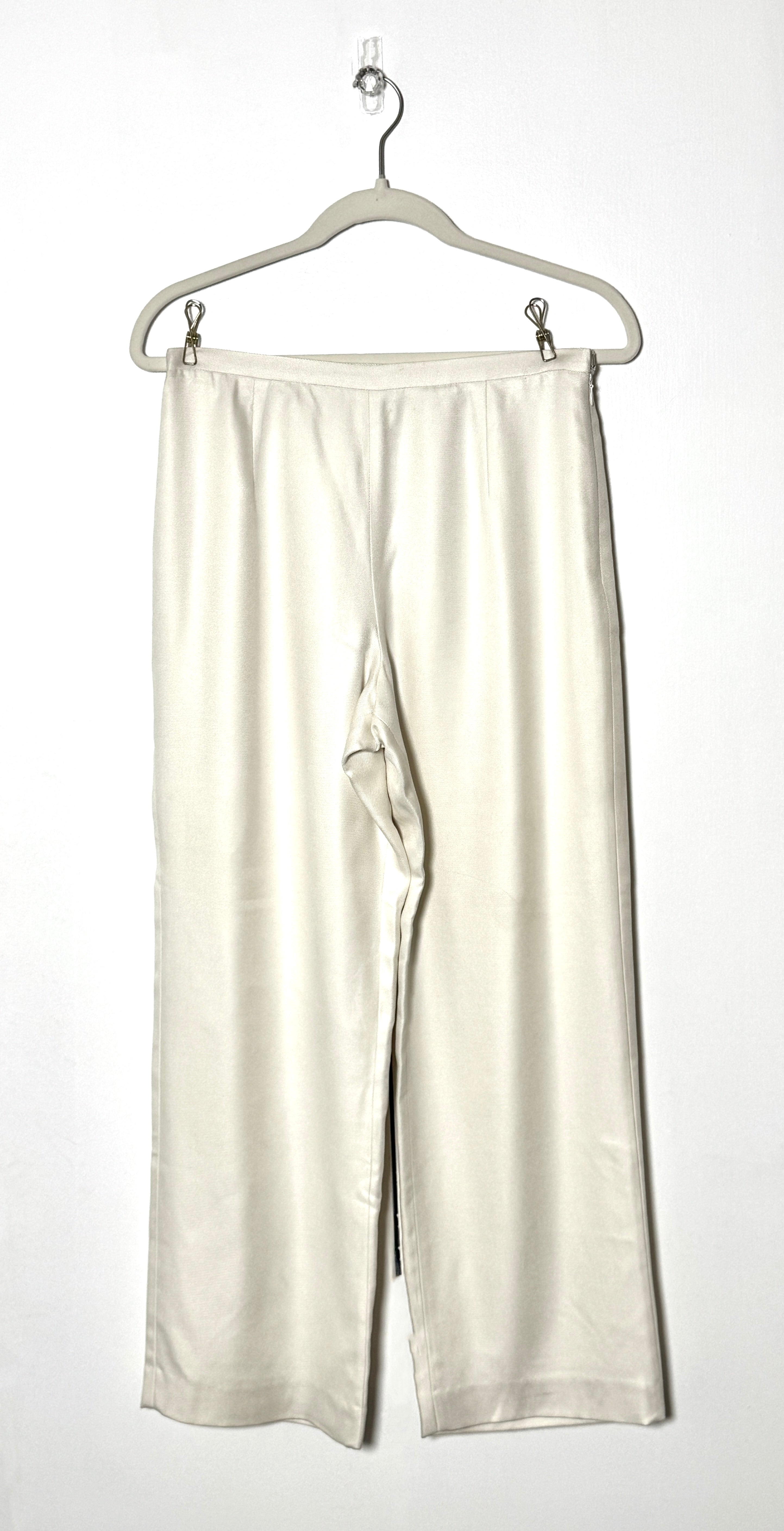The Ivory Silk Trouser