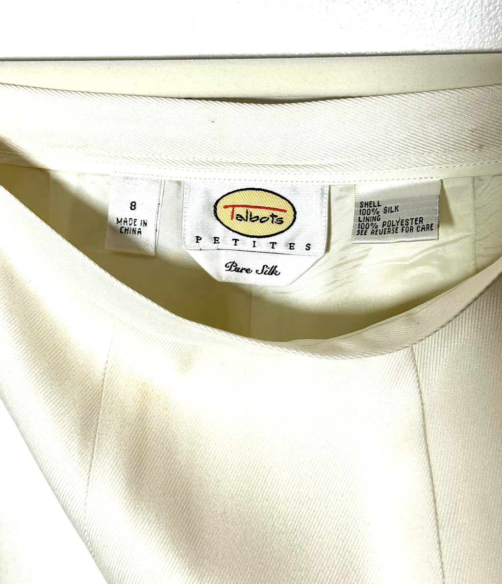 The Ivory Silk Trouser